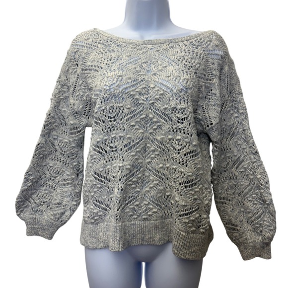 Sundance Sweaters - Sundance Shadow Bay Open Knit Balloon Sleeve Sweater Size XS‎